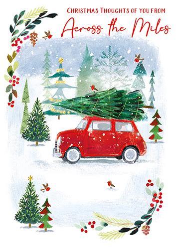 Christmas Card - Across The Miles - Tree Delivery