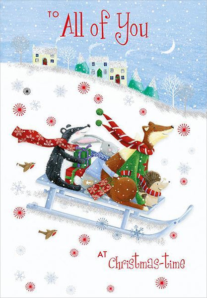 Christmas Card - All Of You - Sledging Friends