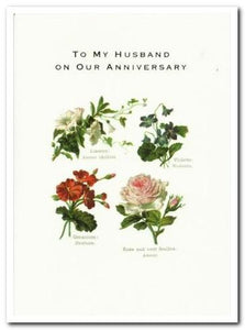 Anniversary Card - Husband Anniversary - La Language Des Fleurs