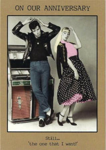 Anniversary Card - Our Anniversary - Rockabilly Couple