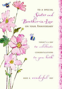 Anniversary Card - Sister & Brother-in-law Anniversary - Celebration
