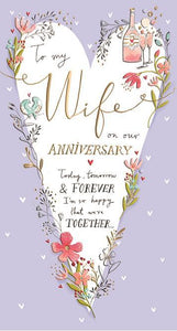 Anniversary Card - Wife Anniversary - Tomorrow And Forever