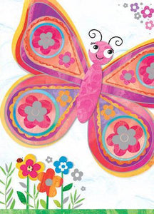 Children's Birthday Card - Bella Butterfly