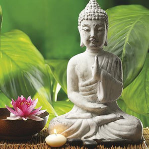 Blank Card - Buddha With Lotus Flower