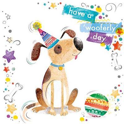Children's Birthday Card - Doggy