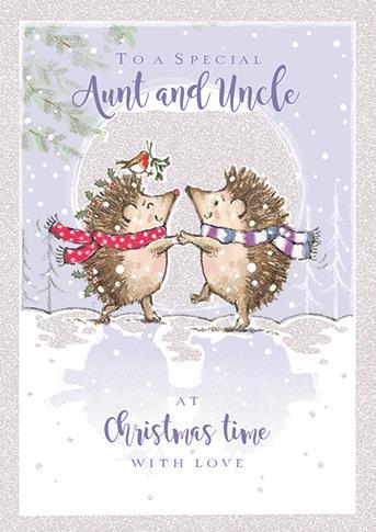 Christmas Card - Aunt and Uncle - Most Wonderful Time Of Year