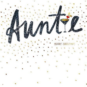 Christmas Card - Auntie - Merry Christmas
