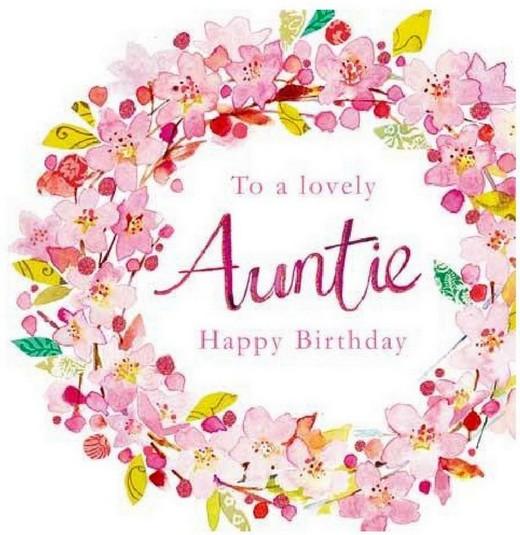 Auntie Birthday - Blossom Wreath