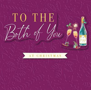 Christmas Card - Both Of You - Festive Fizz