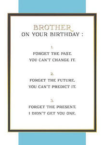 Brother Birthday - Forget The Present