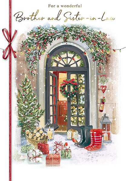 Christmas Card - Brother and Sister-in-Law - Christmas Door