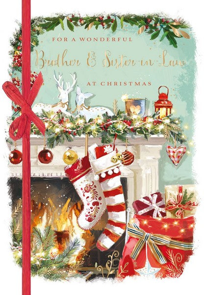 Christmas Card - Brother and Sister-in-Law - Winter Warmers