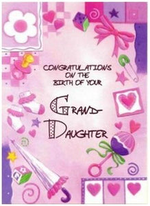 New Baby Card - Baby Granddaughter - Birth of Granddaughter