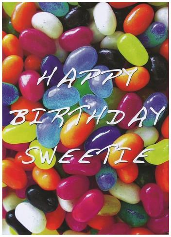 Children's Birthday Card - Happy Birthday Jelly Beans