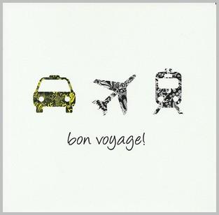 Leaving / Goodbye Card - Plane Trains and Automobile