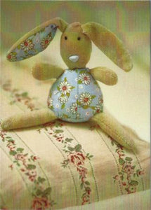 New Baby Card - Baby Boy - Soft Rabbit