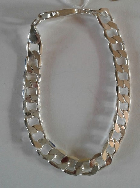 Jewellery - 925 Silver Bracelet 8 Inch Medium Link Chain