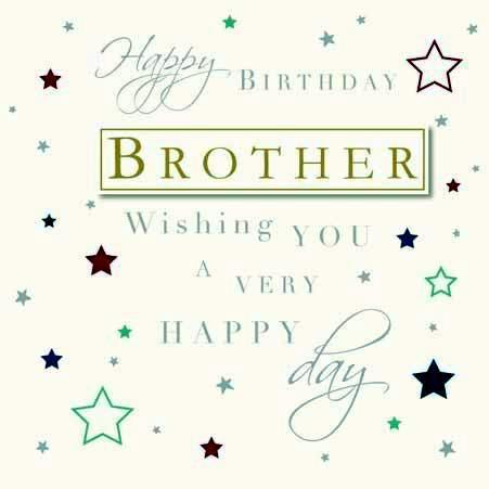 Brother Birthday - Large Stars