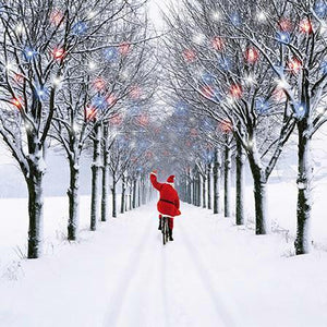 Christmas Card - Brother - Santa On His Bike