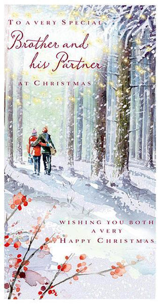 Christmas Card - Brother and Partner - A Walk In The Forest