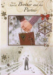 Christmas Card - Brother and Partner - Holding Hands