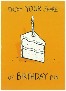 Children's Birthday Card - Share Of Birthday Fun
