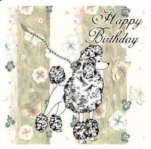 Birthday Card - Poodle