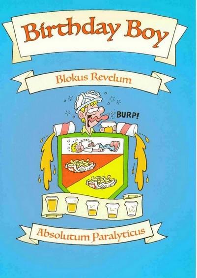 Humour Card - Birthday Boy - Blokus Revelum