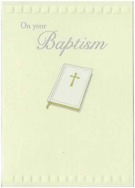 Christening Card - Baptism Bible