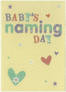 Christening Card - Baby's Naming Day