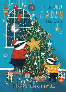Christmas Card - Daddy - Decorating The Tree