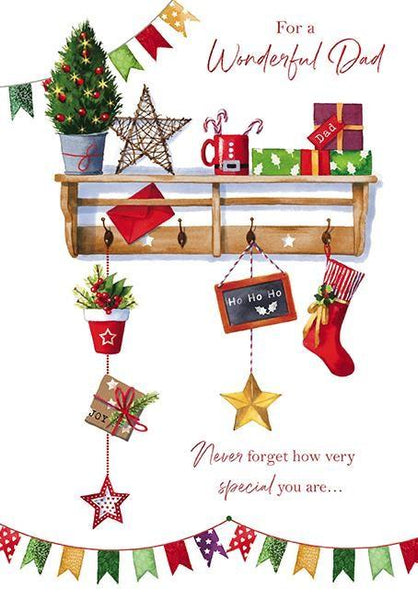 Christmas Card - Dad - Christmas Shelf