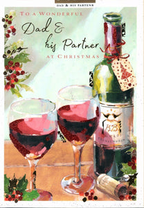 Christmas Card - Dad and Partner - Merry Christmas