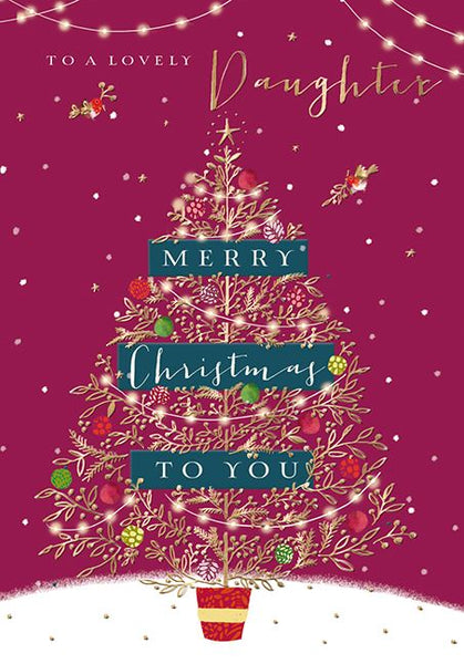 Christmas Card - Daughter - Beautiful Tree