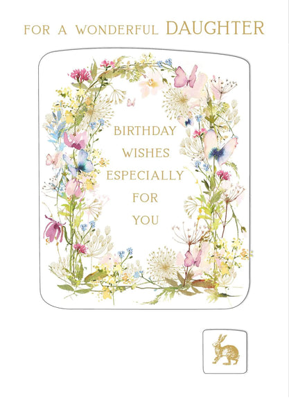 Daughter Birthday - Flower Border Press