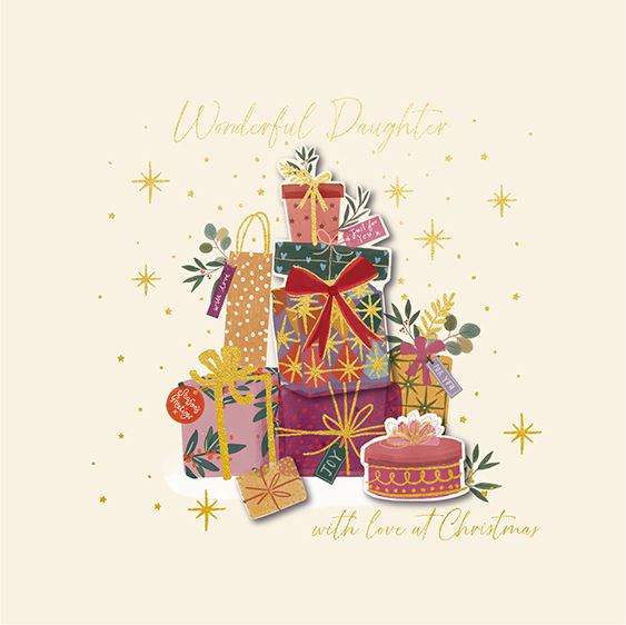 Christmas Card - Daughter - Christmas Presents