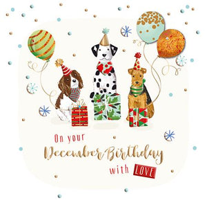 Christmas Card - December Birthday - Happy Christmas