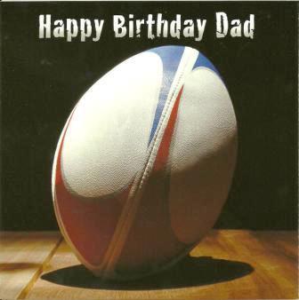 Dad Birthday - Rugby Ball