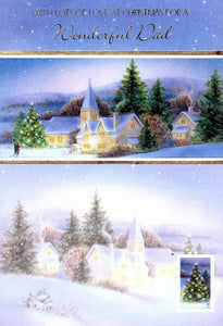 Christmas Card - Dad - Church Scene