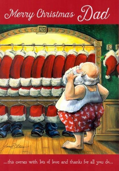 Christmas Card - Dad - Santa's Closet