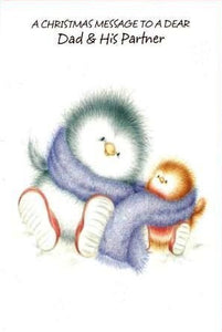 Christmas Card - Dad and Partner - Cosy Scarf