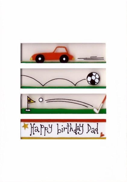 Dad Birthday - Car, Football, Golf