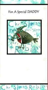 Christmas Card - Daddy - Christmas Robin
