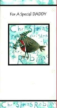 Christmas Card - Daddy - Christmas Robin