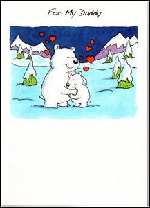 Christmas Card - Daddy - Polar Bear Hug