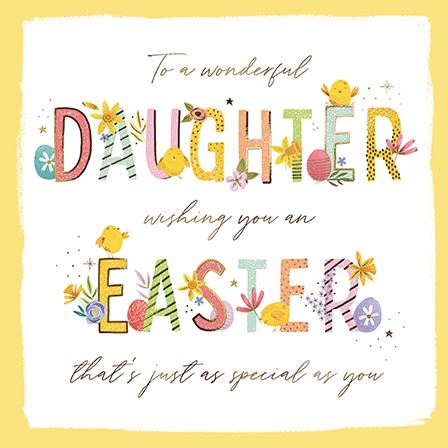 Easter Card - Daughter - Blooming Wishes