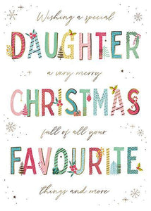 Christmas Card - Daughter - Christmas Favourite