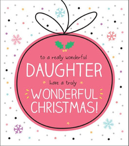 Christmas Card - Daughter - Bauble