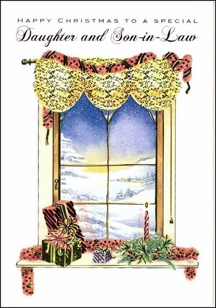 Christmas Card - Daughter and Son-in-Law - Window Scene