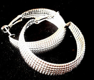 Jewellery - 925 Silver Big Hoop Stud Earrings